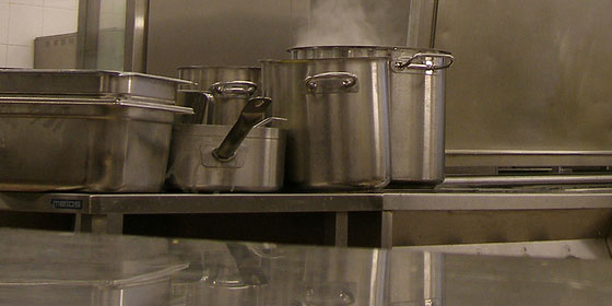 stainless steel commercial kitchen